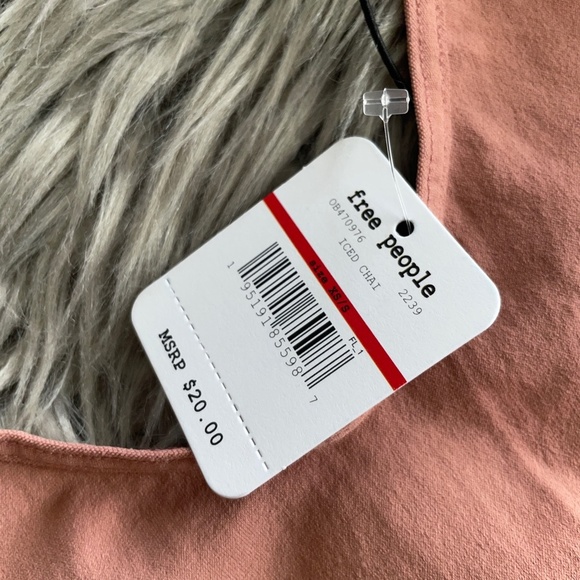 NWT Free People Intimately Free FP Skinny Strap Seamless Brami Iced Chai XS/S - Picture 4 of 7